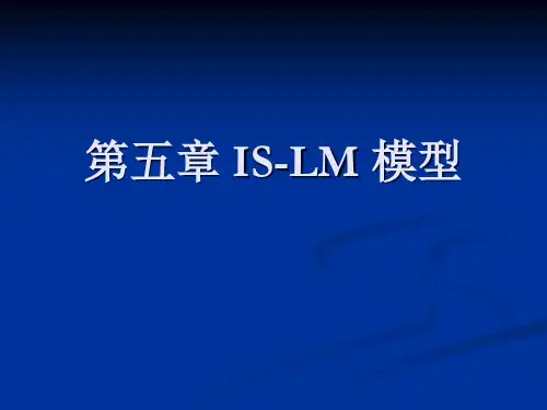宏观经济学IS LM 模型