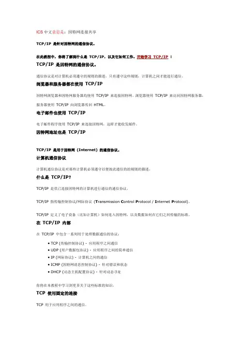 ICS中文意思是