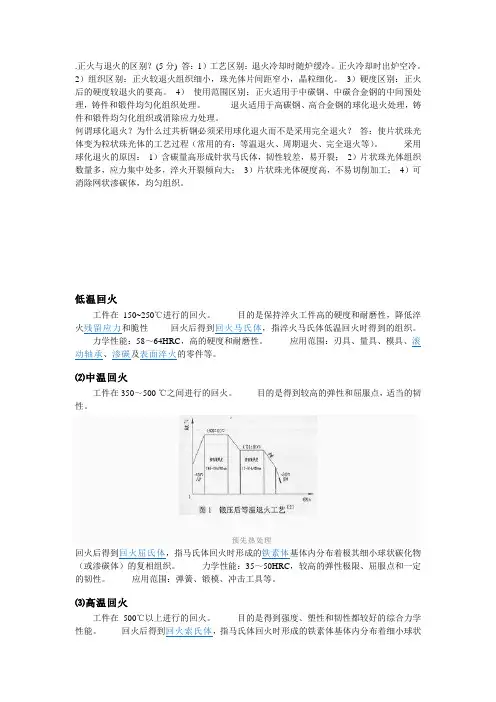 正火与退火的区别