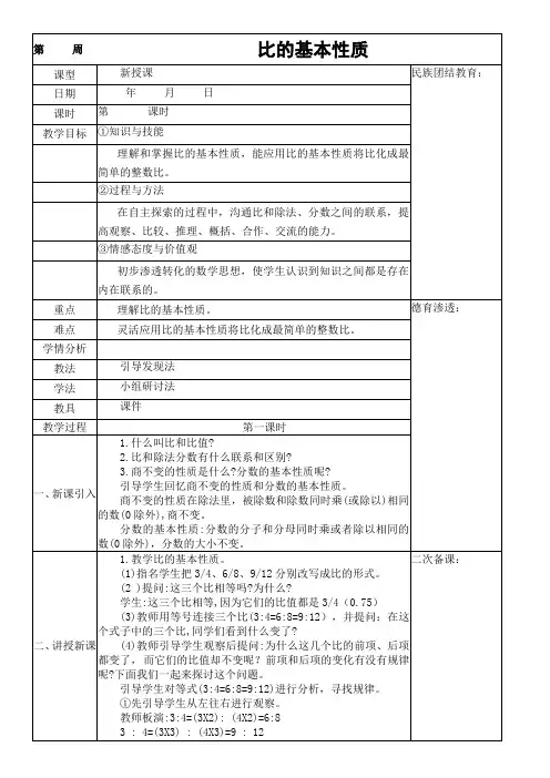 比的基本性质2