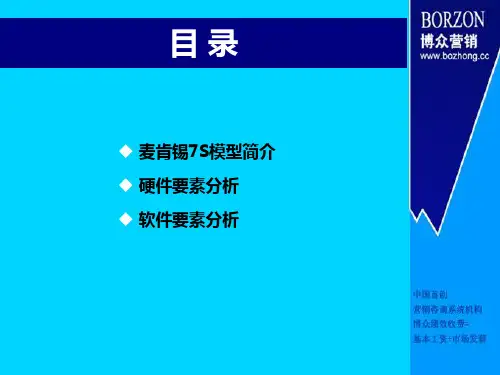 咨询师知识麦肯锡S模型