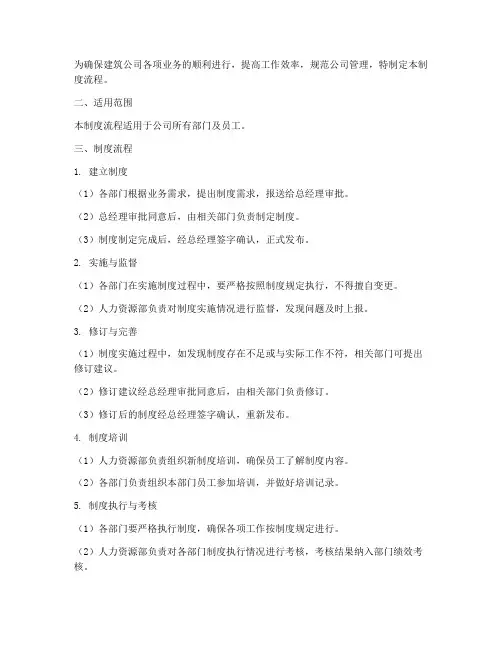 建筑公司管理制度_流程
