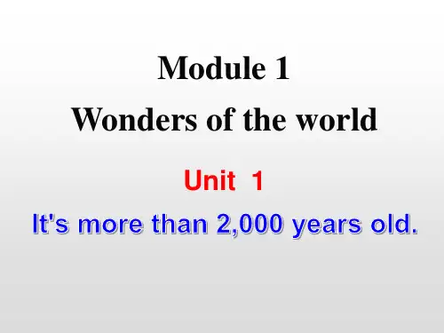 外研版九年级英语上册Module 1教学课件