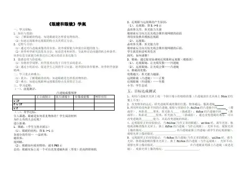 《眼睛和眼镜》学案