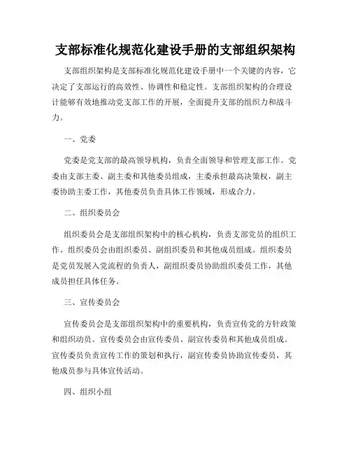 支部标准化规范化建设手册的支部组织架构