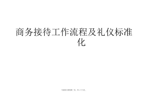 商务接待工作流程及礼仪标准化PPT课件