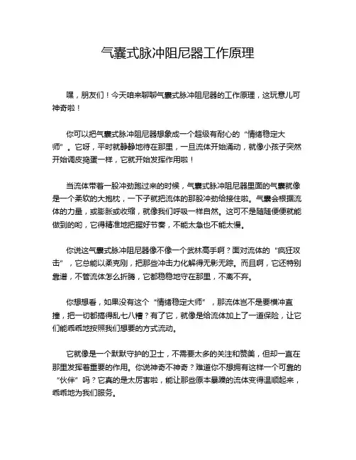 气囊式脉冲阻尼器工作原理