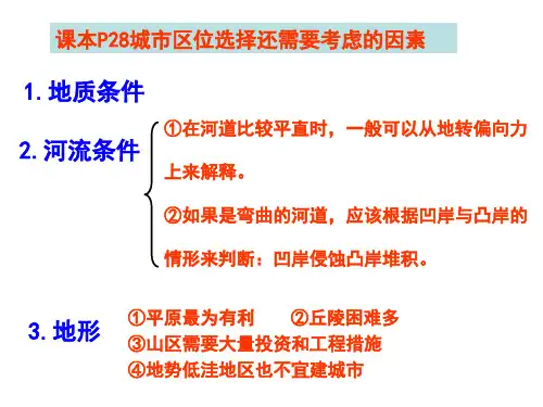 城市功能分区PPT课件