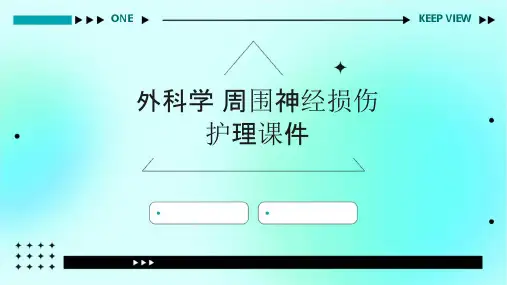 外科学 周围神经损伤护理课件