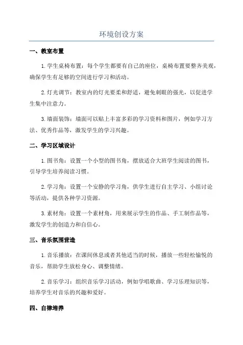 环境创设方案