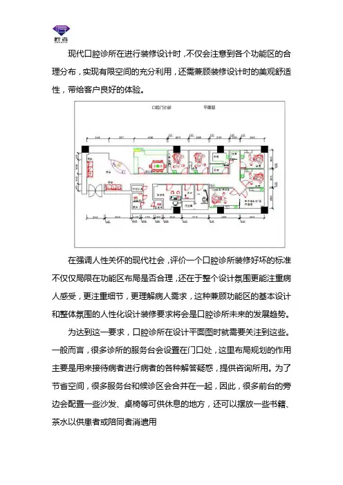 口腔诊所平面布置图