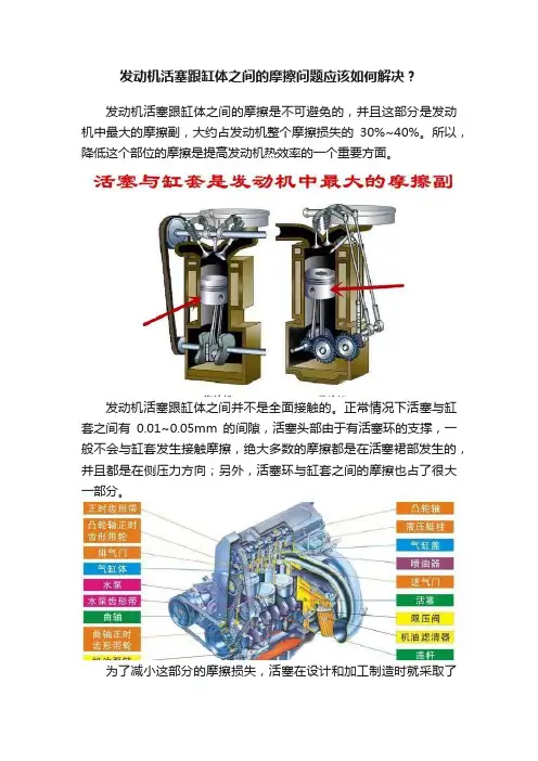 发动机活塞跟缸体之间的摩擦问题应该如何解决？