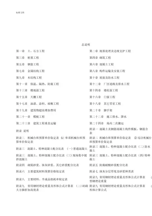 江苏2014定额解释说明书