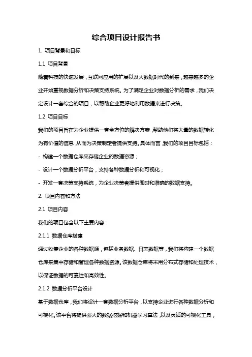 综合项目设计报告书