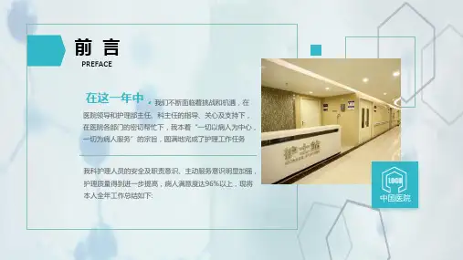 护士院感工作总结ppt课件