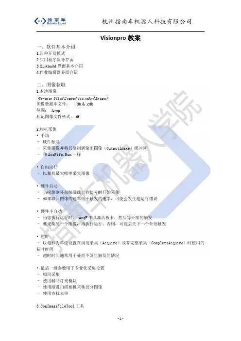 机器人视觉实操手册