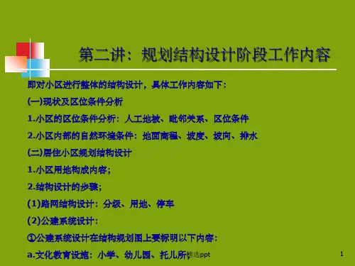 《住宅区设计》PPT课件