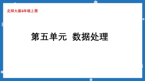 六年级上册数学北师大版《扇形统计图复习》课件