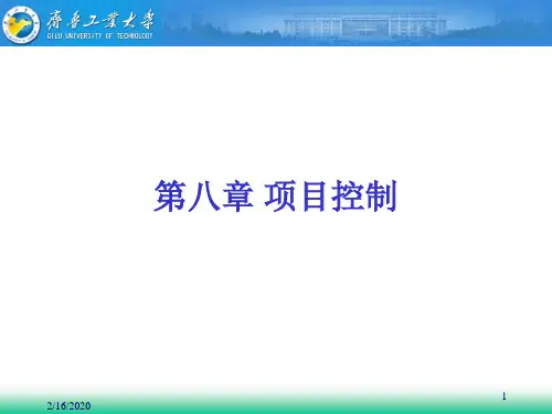 第八章项目控制ppt课件