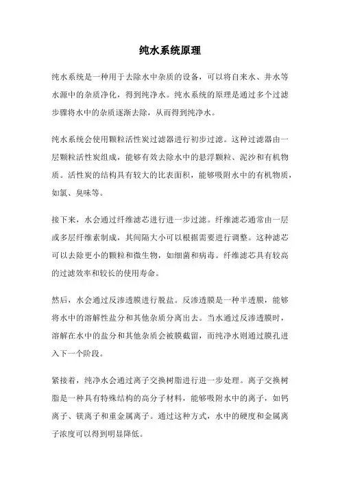 纯水系统原理