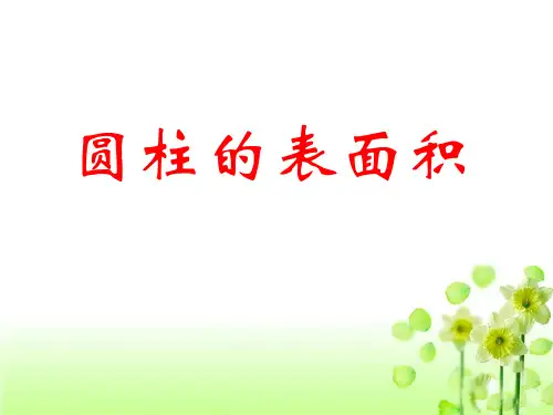 《圆柱的表面积》PPT