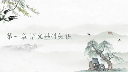中专技校职高单招对口升学语文总复习第一章语文基础知识精选全文完整版