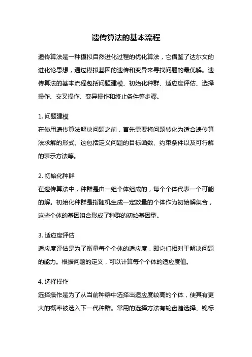 遗传算法的基本流程