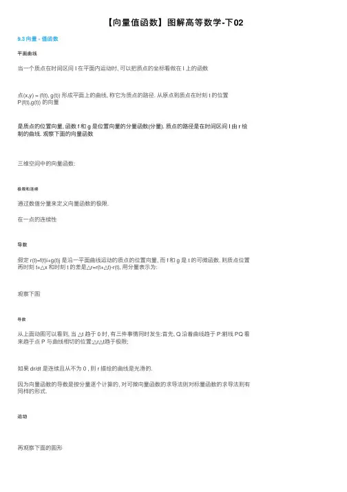 【向量值函数】图解高等数学-下02