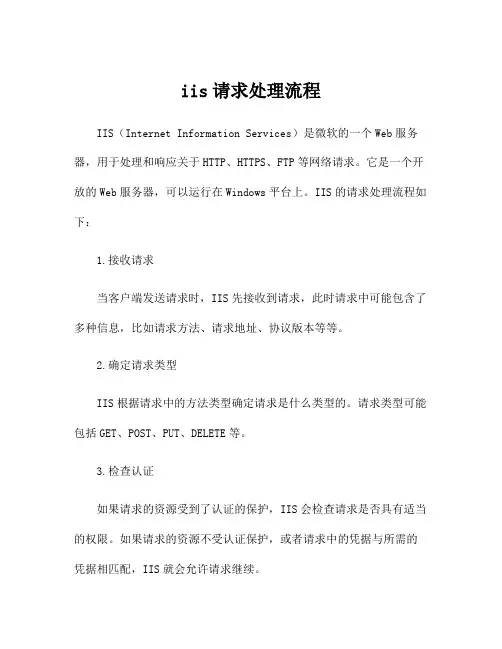 iis请求处理流程