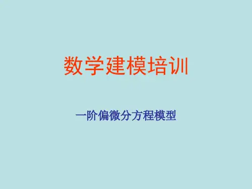 一阶偏微分方程教程