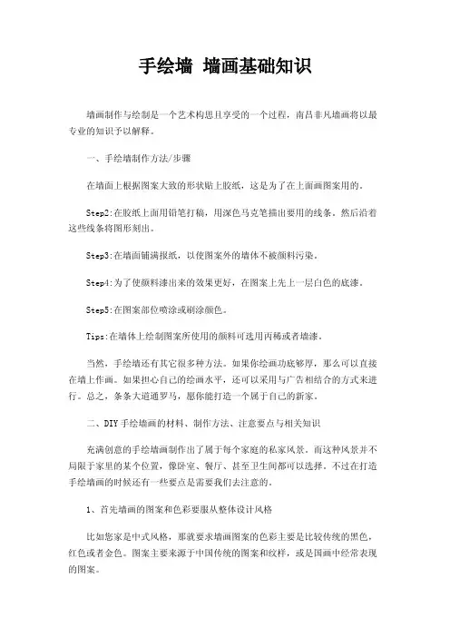 手绘墙墙画基础知识