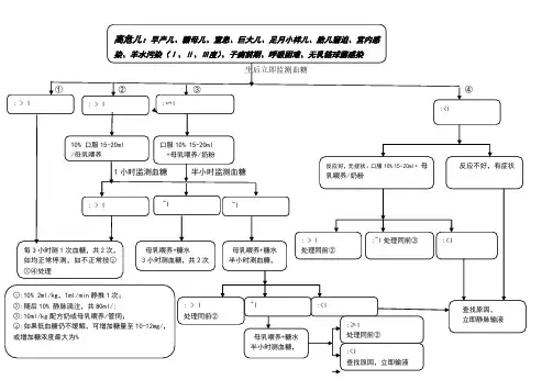 新生儿低血糖处理监测流程