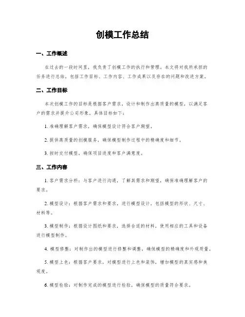 创模工作总结