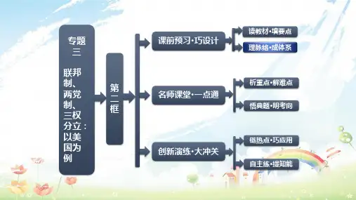 人教版高中政治选修3专题三第二框《美国的两党制》ppt课件