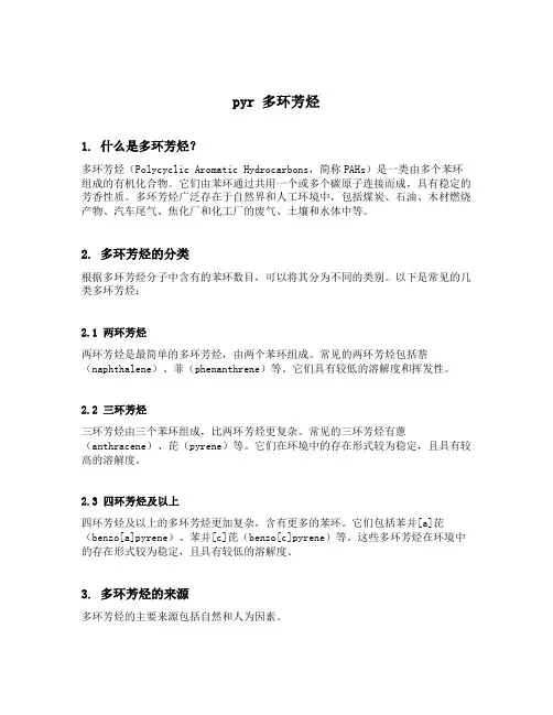 pyr 多环芳烃