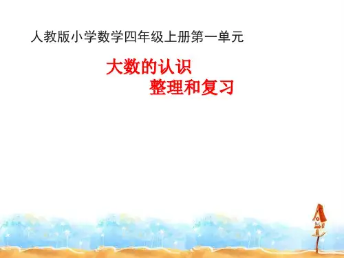 《大数的认识》整理和复习