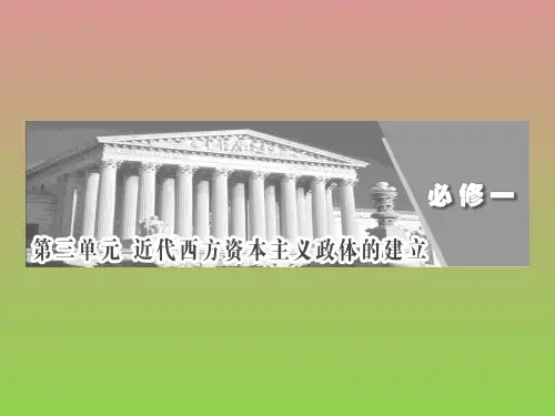 【三维设计】2012年高考一轮复习课件(岳麓版)必修一第三单元第五讲英国的制度创新及北美大陆上的新体制