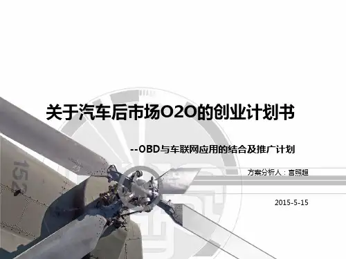 关于汽车后市场O2O创业项目计划书PPT课件