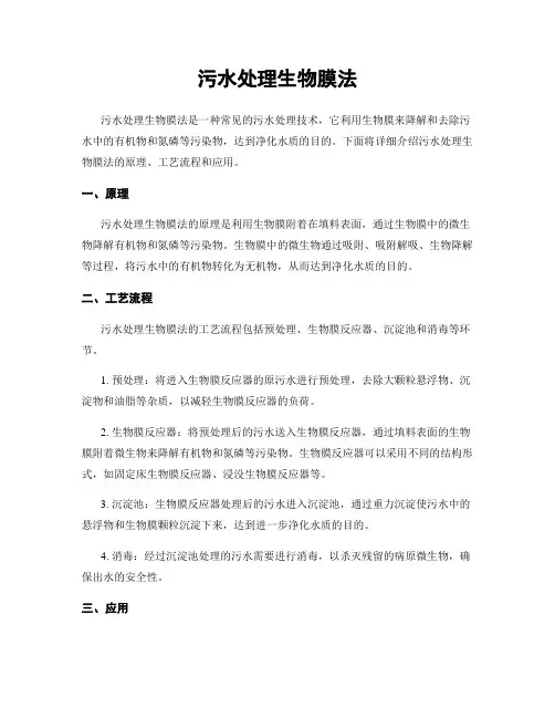 污水处理生物膜法