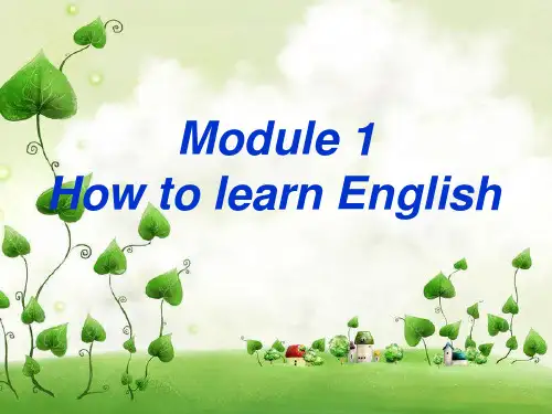 外研版八年级英语上册Module 1 Unit 1 课件(67张)