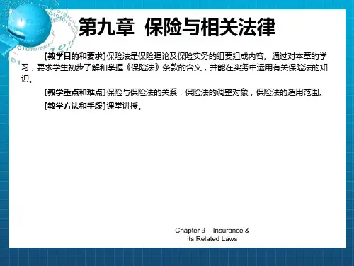 《保险相关法律》PPT课件