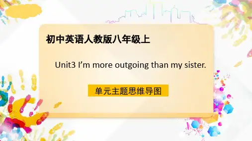 人教版八年级上册Unit3_单元主题思维导图