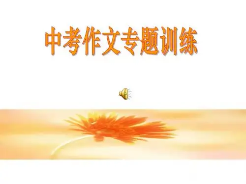 中考作文开头专项训练