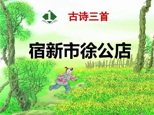 古诗词三首  宿新市徐公店  课件(共25张PPT)