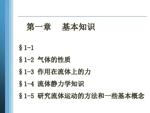 【空气动力学】总复习精讲