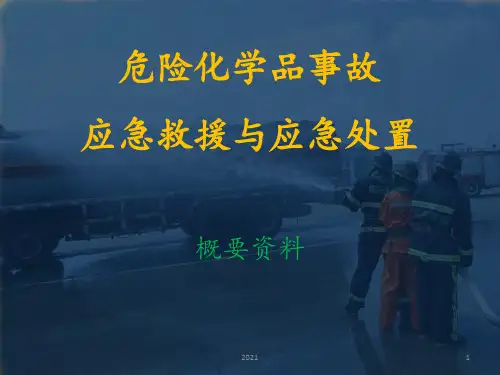 危险化学品应急救援技术讲义PPT课件