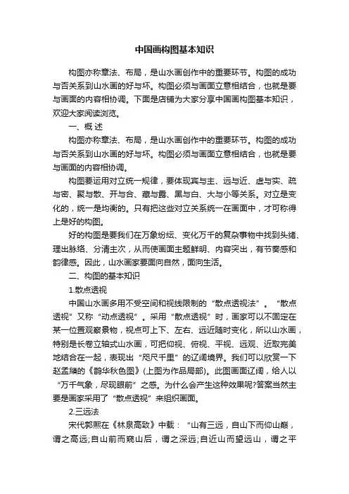 中国画构图基本知识