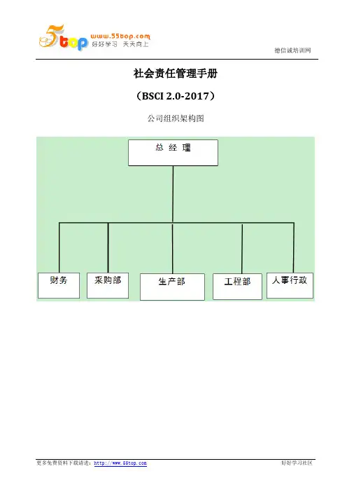 BSCI社会责任管理手册