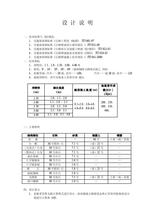 钢筋混凝土盖板涵设计规范