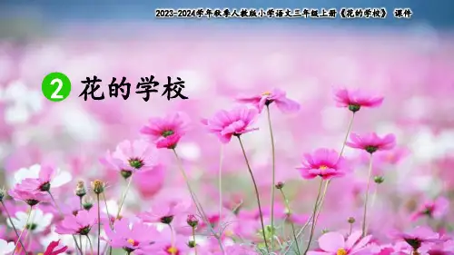 语文部编版三年级上第2课 花的学校(共29张PPT)